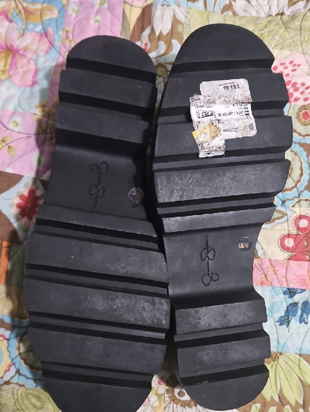 Jessica Simpson Black Patent Slip-On‎ Women's Loafers - Picture 4 of 4